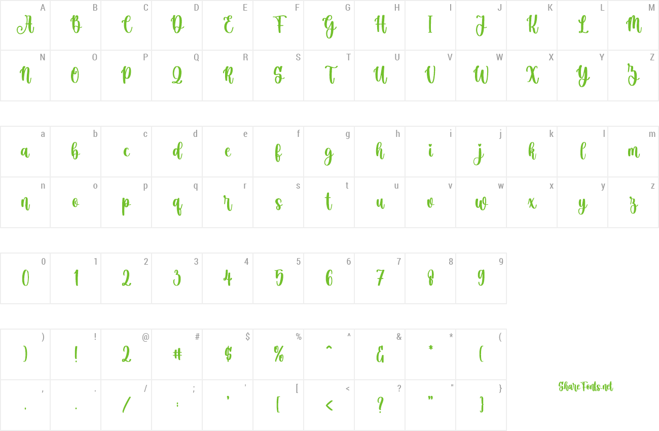 Font Christmas Ambience preview